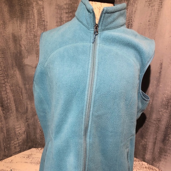 Eddie Bauer Blue Fleece Vest  XXL Polartec NWOT - Picture 1 of 7